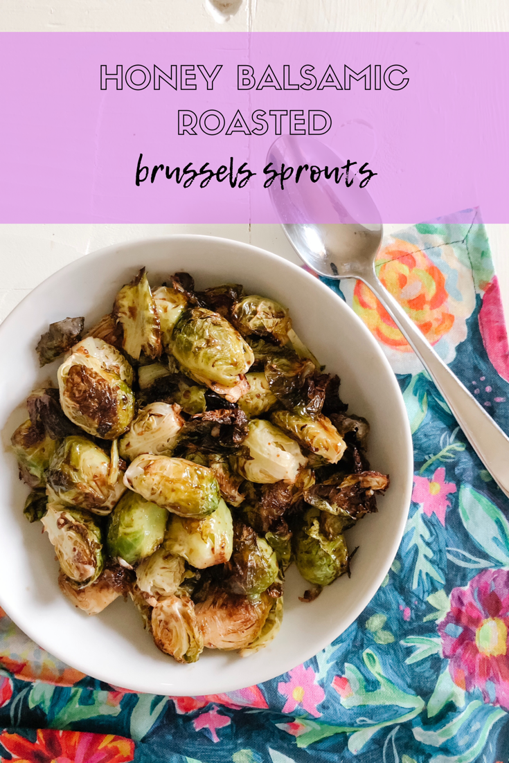 Honey Balsamic Roasted Brussels Sprouts - Kozy And Co